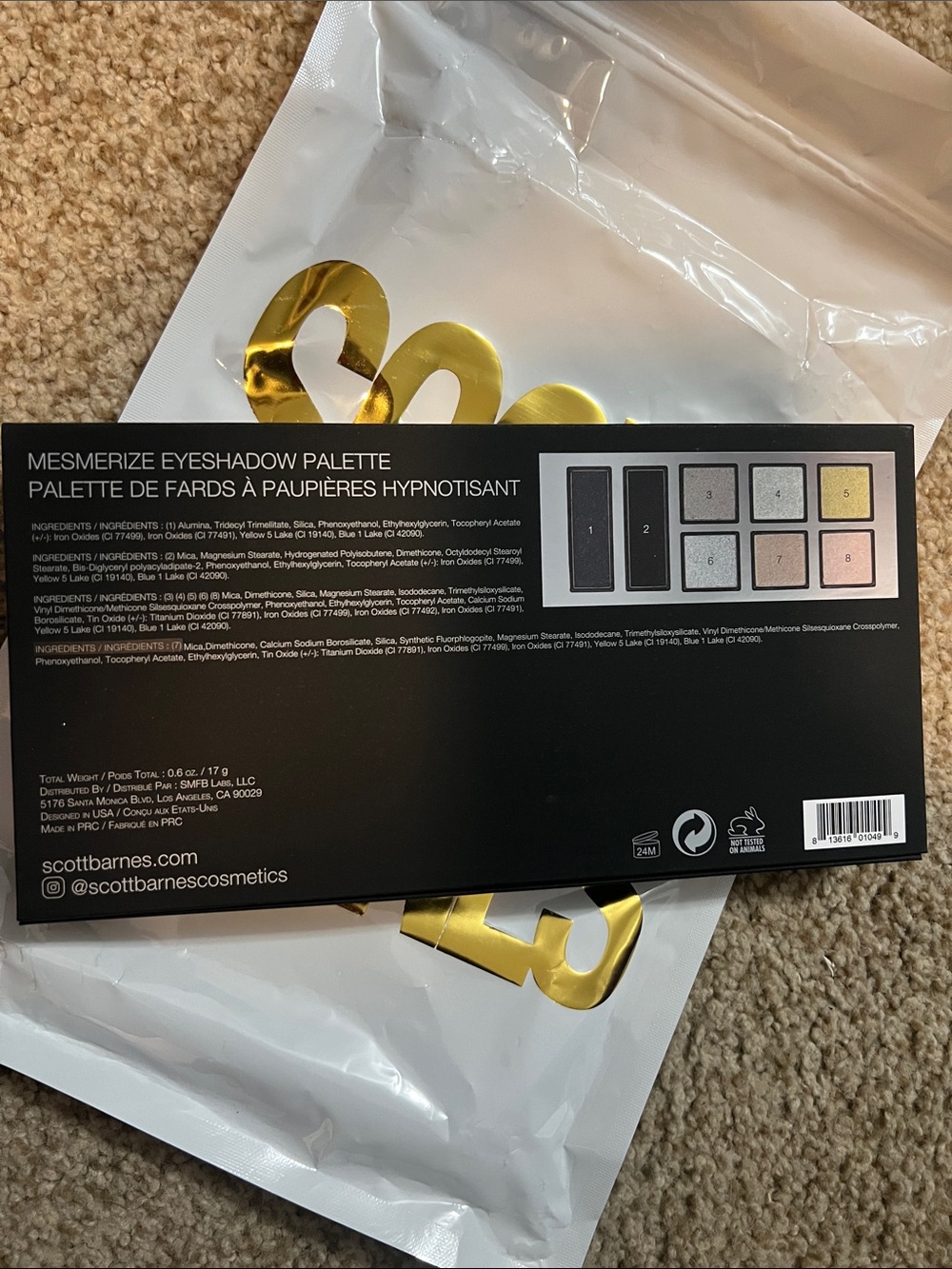 πββ¬ SCOTT BARNES Limited Edition Mesmerize Eyeshadow Palette - Picture 8 of 11
